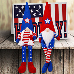 Cross-border American Independence Day long-legged faceless doll decorations dwarf elderly figure holiday atmosphere decorative gift