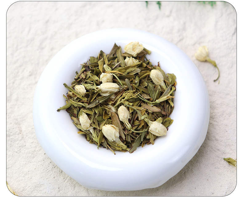 Jasmine Green Tea Mo Li Hua Cha 50g Bag with 20 Triangle Tea Bags Cold Brew Sugar Free preparation