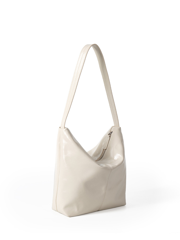Bolso de hombro tipo bandolera de cuero suave, estilo minimalista y perezoso, versión coreana 2024 para mujer_voghion.com