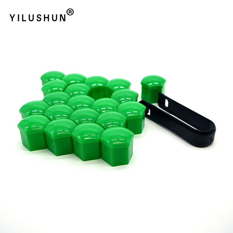 17mm 19mm 21mm universal del neumático de coche tapón rosca cubo decorativo plástico tuerca cubierta protectora
