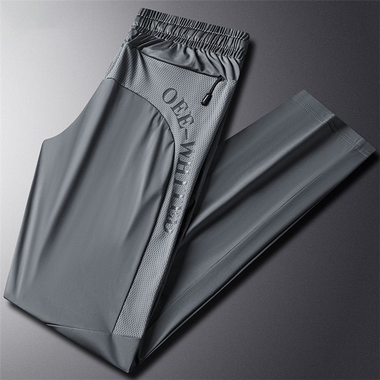 Summer silk travel quick dry sports thin breathable trousers