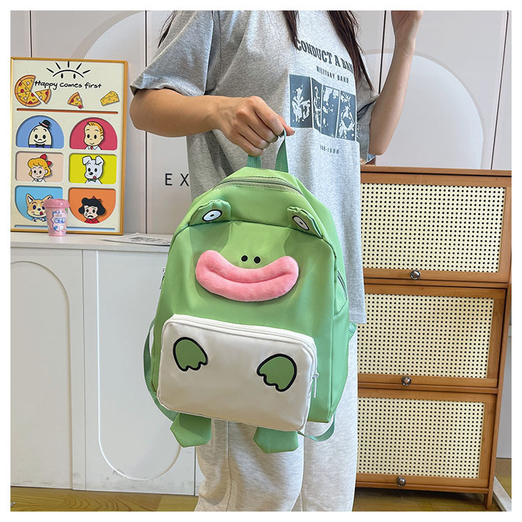A new large-capacity, creative and funny schoolbag for students in the style of a Japanese-style cute and ugly cartoon anime school undefined