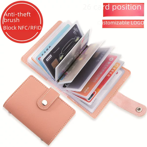 Anti-Theft, Anti-Degaussing Bank Card Holder with Multiple Card Slots, Cross-Border Id Card Holder, Shielded Card Holder, Driver's License Bag Wholesale