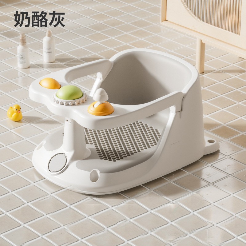 Asiento de baño para bebé Asiento de baño para bebé Taburete de baño Sentado en un artefacto
