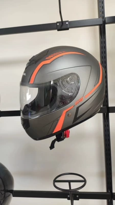Helmet Electric Vehicle Unisex – Motosiklet kaskı (dəbilqə) - silver-orange-blossom-m