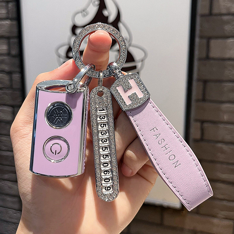 Aplicable a YAMAHA y ha XMAX300 modificado inteligente control remoto clave funda protectora clave Shell hebilla clave