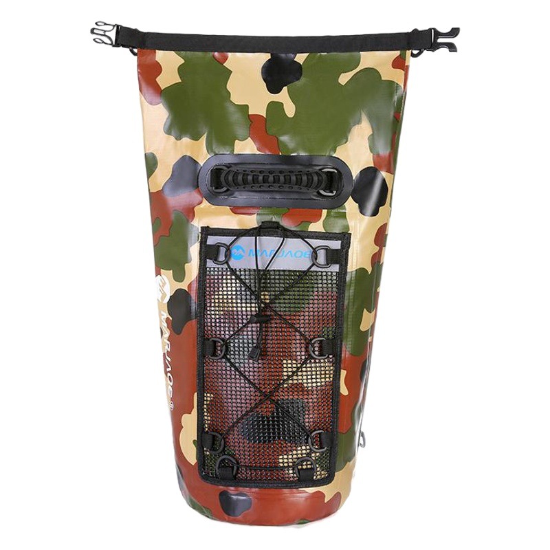 Camouflage Double Shoulder Waterproof Bag Dry and Wet Separation Bag 25L River Tracing and Drifting Cave Exploration Bag Mai Jia Qian MARJAQE