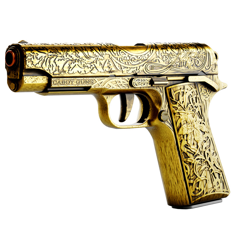Cross-Border Engraving 1911 Repeating Soft Bullet Gun Pistol Launcher Simulation Model Wholesale Toy For Men_voghion.com