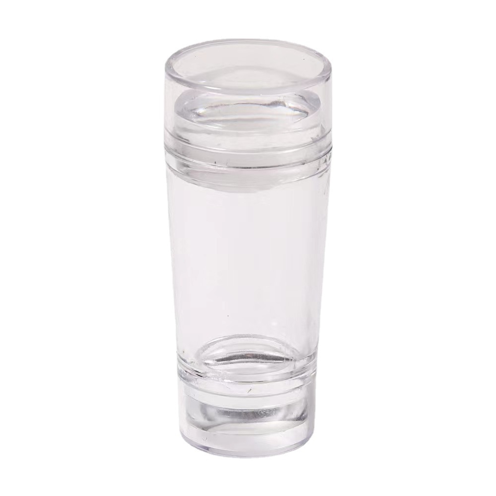 Transfronteriza Manicura nueva silicona transparente cabeza simple y doble con tapa sello francés uñas herramientas de impresión de bricolaje al por mayor