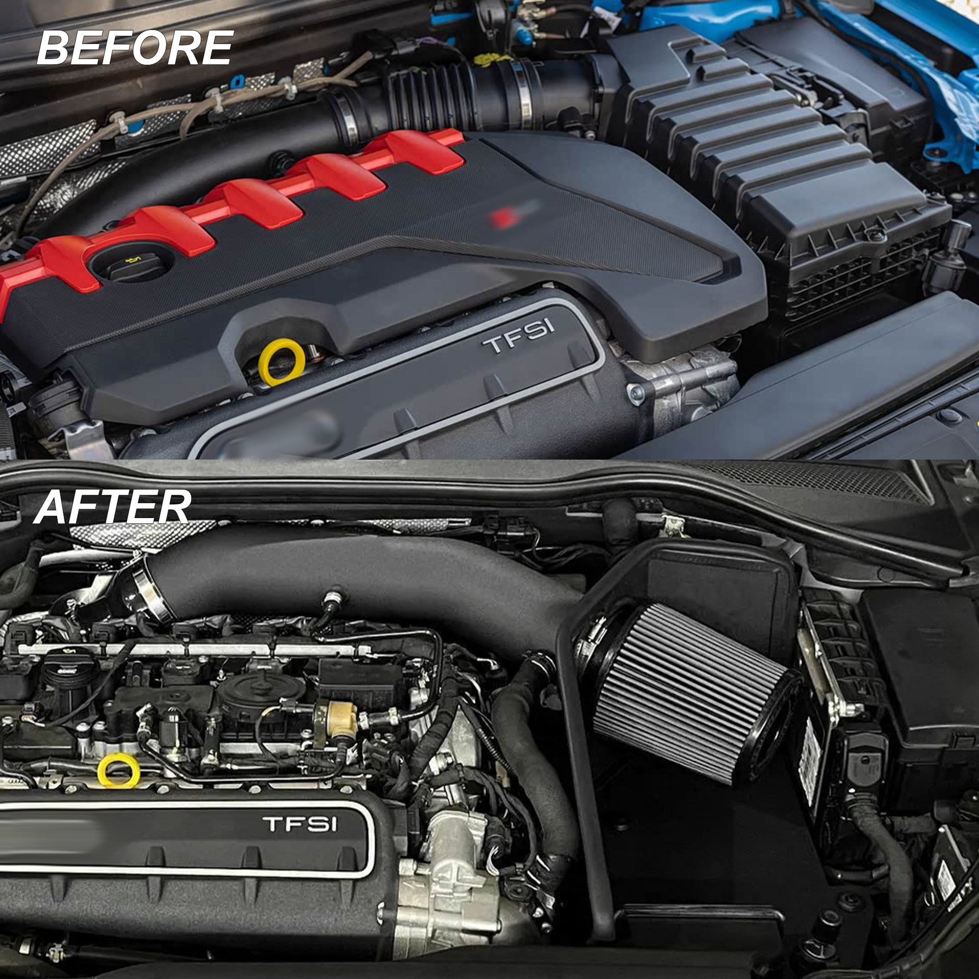 Car Modification Intake Kit Suitable for Audi 2016+ Ttrs Rs3 Rsq3 2.5Tsfi
