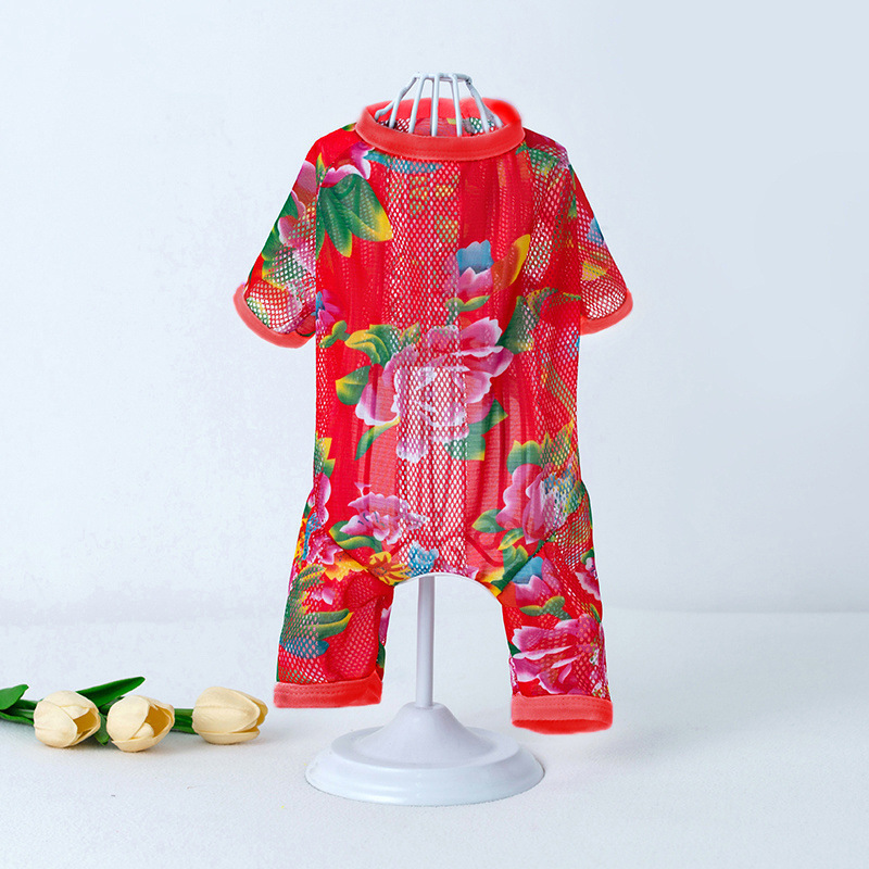 宠物狗狗衣服夏轻薄四脚防掉毛防晒背心猫咪防晒衣空调服中大型犬|undefined