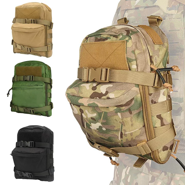 Cross-Border Outdoor Tactical Military Fan Water Bag Bag Lightweight Action Chest Hanging Backpack Molle Accessory Vest Water Belt Backpack