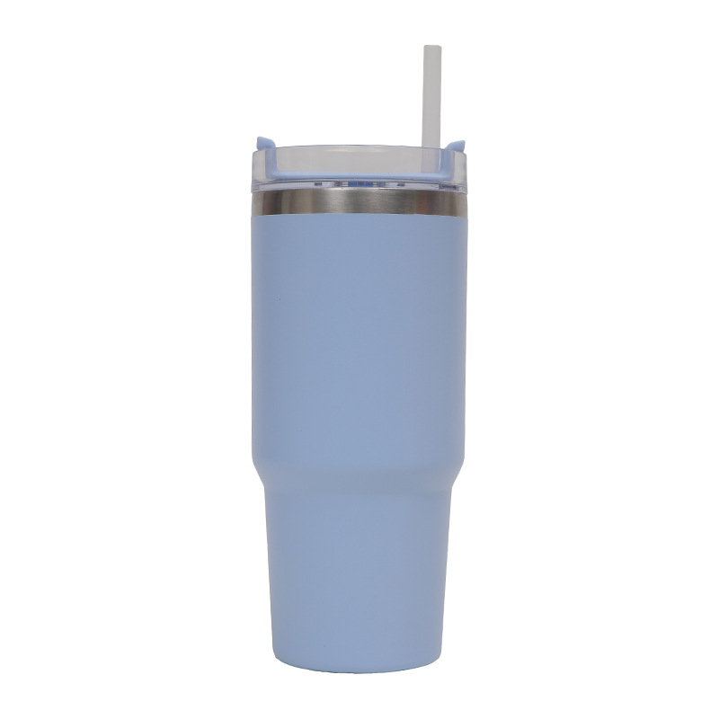 Taza de coche Bingba de acero inoxidable 304 con mango explosivo transfronterizo de tres piezas taza termo de deportes al aire libre de gran capacidad