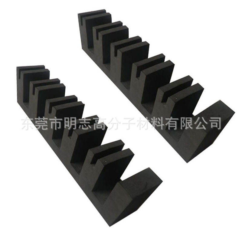 高密度防震eva卡槽 汽车零部件防护卡板 黑色eva卡条包装内衬卡槽