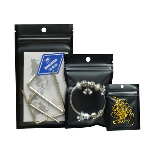 Factory direct sales color mobile phone case data cable jewelry packaging bag plastic transparent seal bag disposable ziplock bag