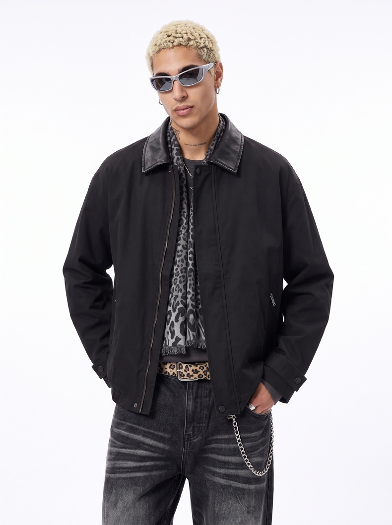 Inflation Vintage Zip-Up Fitted Jacket