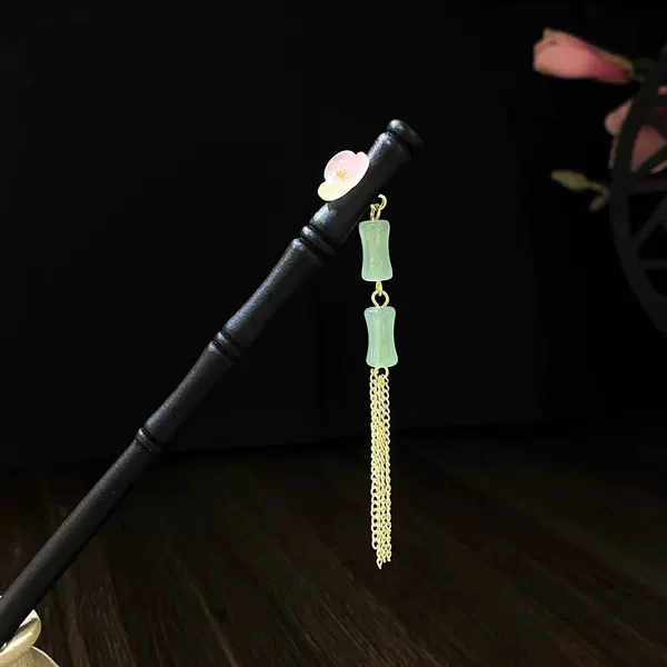 Simple wooden hairpin 5508