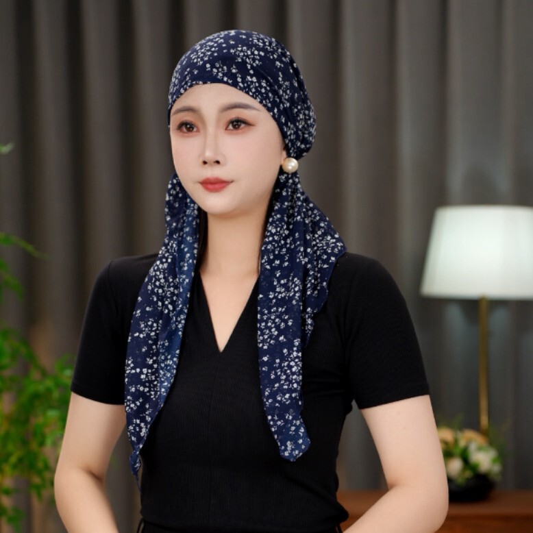 【蝶舞】休闲薄款潮流洋气飘带帽子女百搭碎花帽遮白发四季透气|undefined