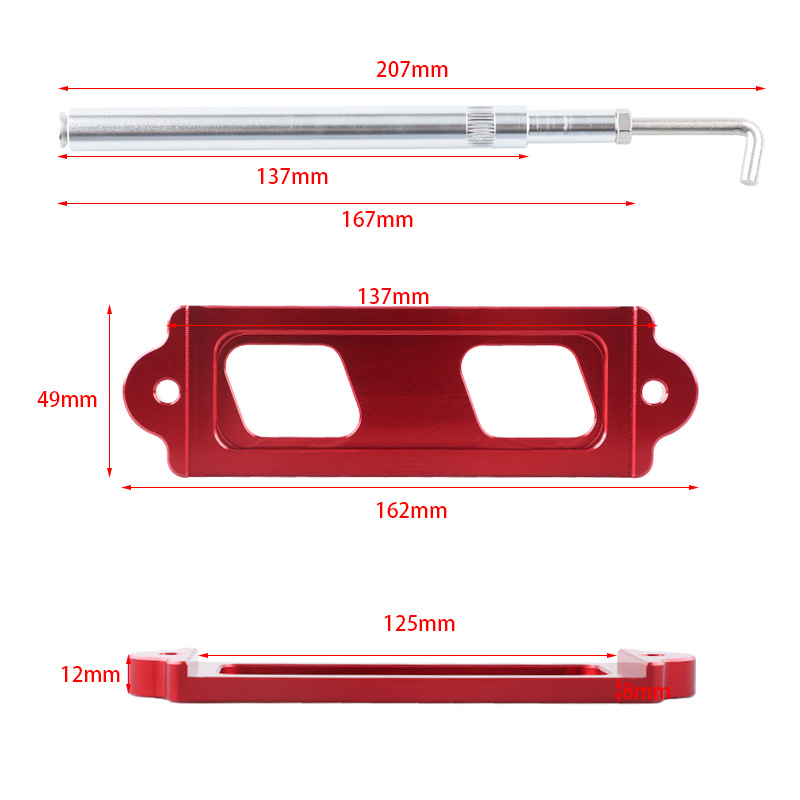 혼다 시빅 88-00 에 적합한 자동차 수정 배터리 클립 브래킷 알루미늄 합금 배터리 고정 브래킷