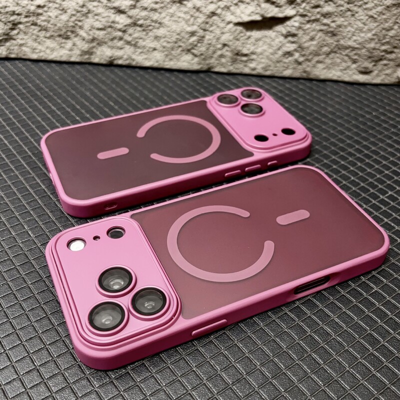 Suitable for iPhone 18 Pro Max phone case, semi-transparent skin-feel magnetic with lens film, Apple 17 anti-drop 16 hard case Suitable for iPhone 18 Pro Max phone case, semi-transparent skin-feel magnetic with lens film, Apple 17 anti-drop 16 hard case