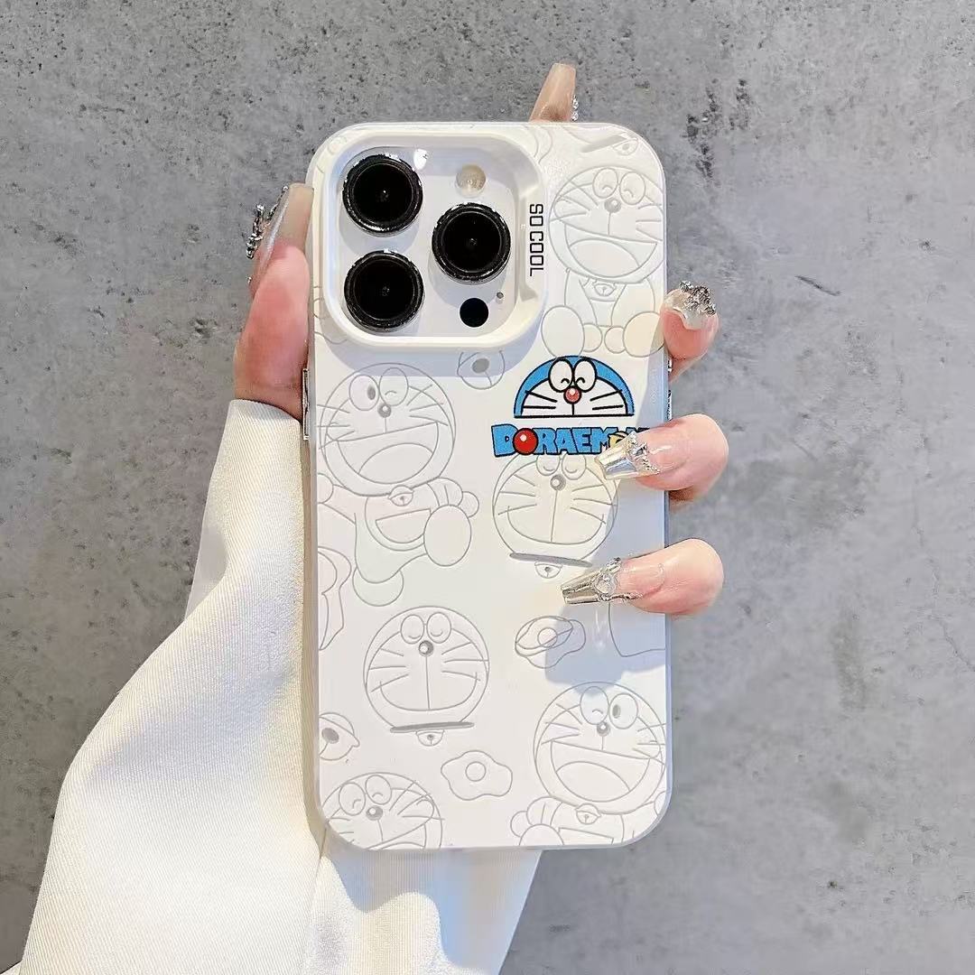 Dibujos animados Japón y Corea del Sur Aplicable Apple 16Promax Funda para teléfono móvil Personalidad Yuan Qi Shell iPhone15/14/13 Nuevo 12