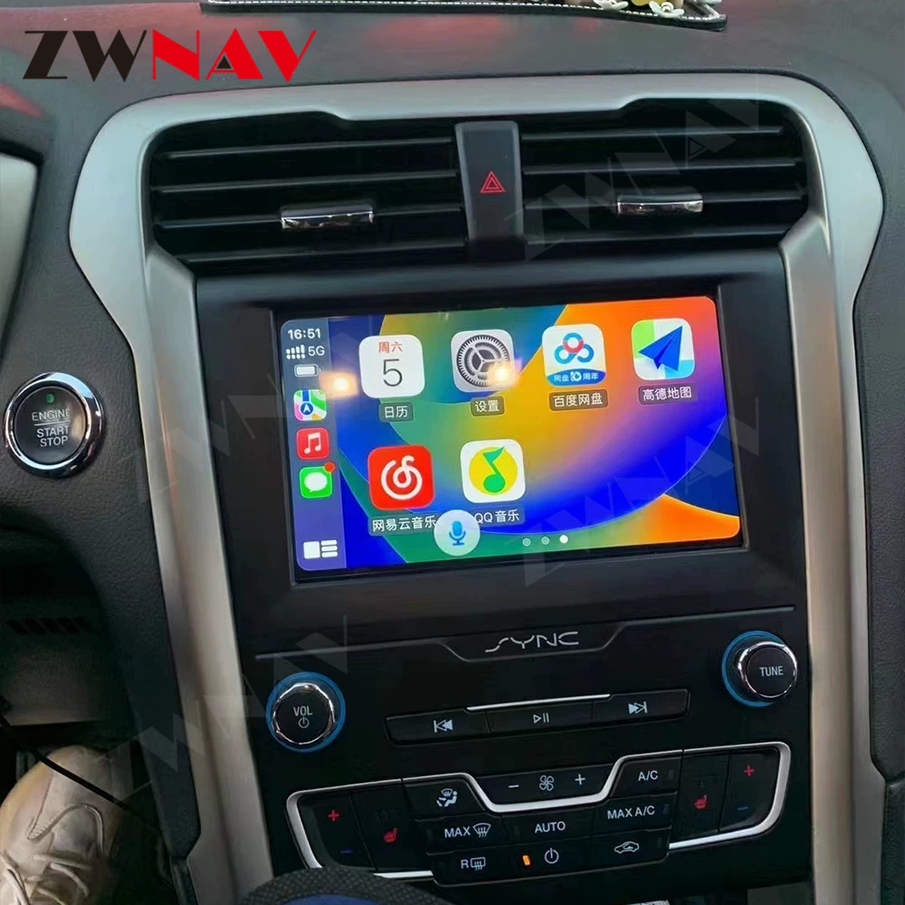 Подходит для Ford Mondeo 2013-2018, стиль штатной автоматики, Android навигация, автомобильный GPS, вертикальный 8-дюймовый моноблок