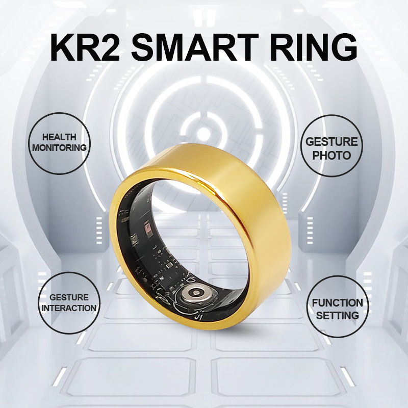 Smart Ring With Heart Rate Sleep Blood Oxygen Monitoring Exercise Gestures Photo Taking Bluetooth New Model Hot Selling_voghion.com