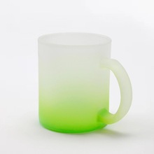 热转印渐变色玻璃杯高颜值ins风空白热升华玻璃杯啤酒杯11OZ杯子
