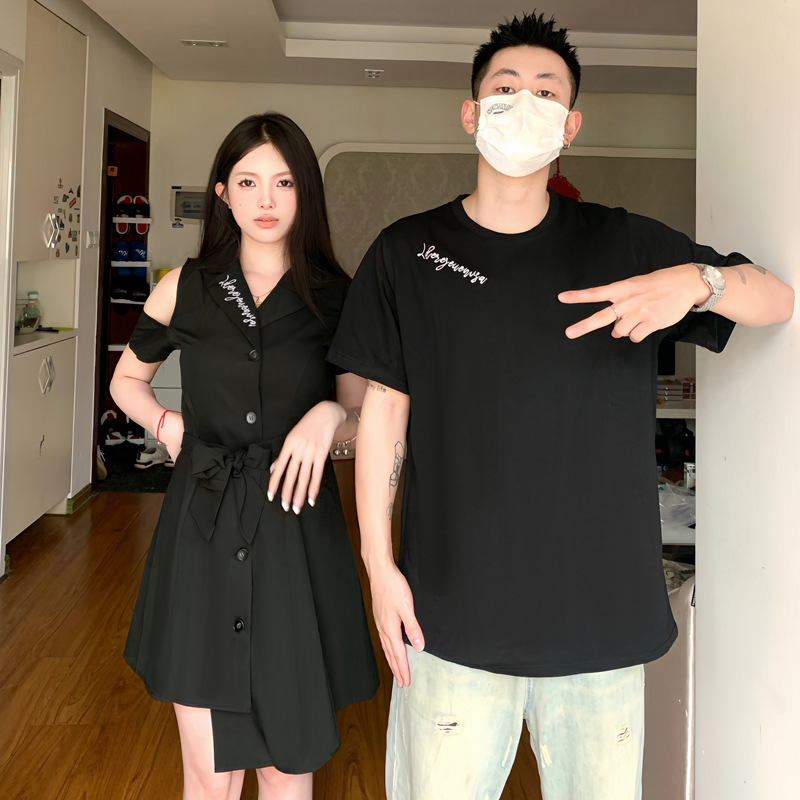 Summer short couple clothing for beloved, dress