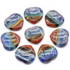 1265-7 Color Stone Worry Stone Natural Crystal Crystal Colorful Spiming Love Woman Stone Uncarring Thumbs Stone