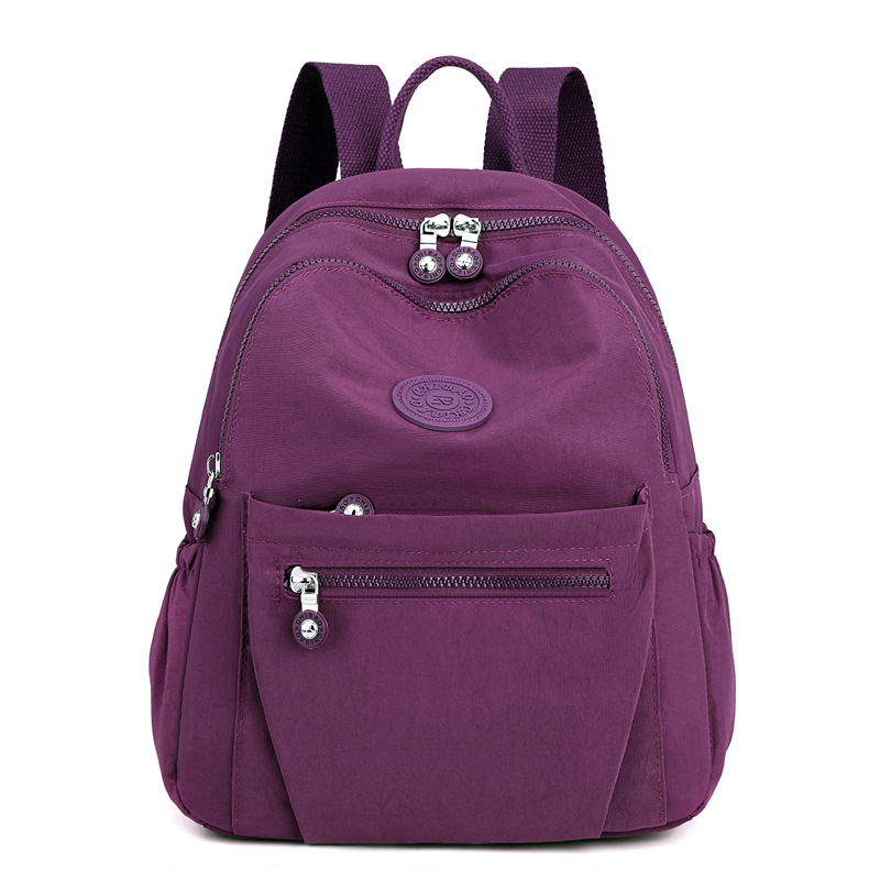 Nueva mochila de nailon de verano para mujer, mochila pequeña de estilo coreano de gran capacidad, bolso escolar de viaje ligero a la moda, mochila informal para mujer