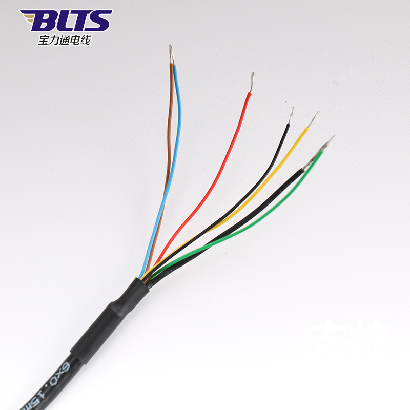 National Standard Pure Copper 7-Core Bending and Oil-Resistant Drag Chain Super Class 5 Network Wire Industrial Camera Ethernet Motion Network Wire