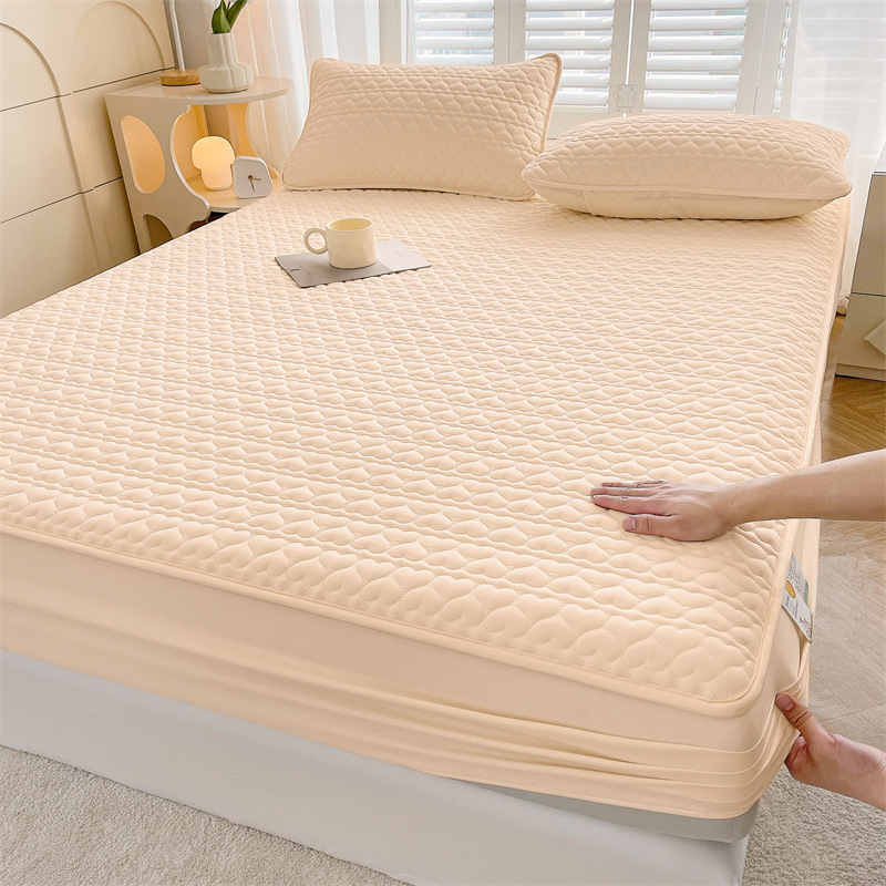 Un tipo de sábana impermeable funda de cama acolchada gruesa de una pieza funda protectora de colchón Simmons 2025 nueva sábana antideslizante