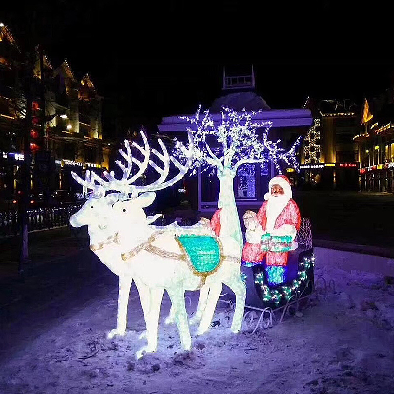 户外定制铁架子造型灯led灯串动物景观景区公园铁艺灯 滴胶造型灯|ms