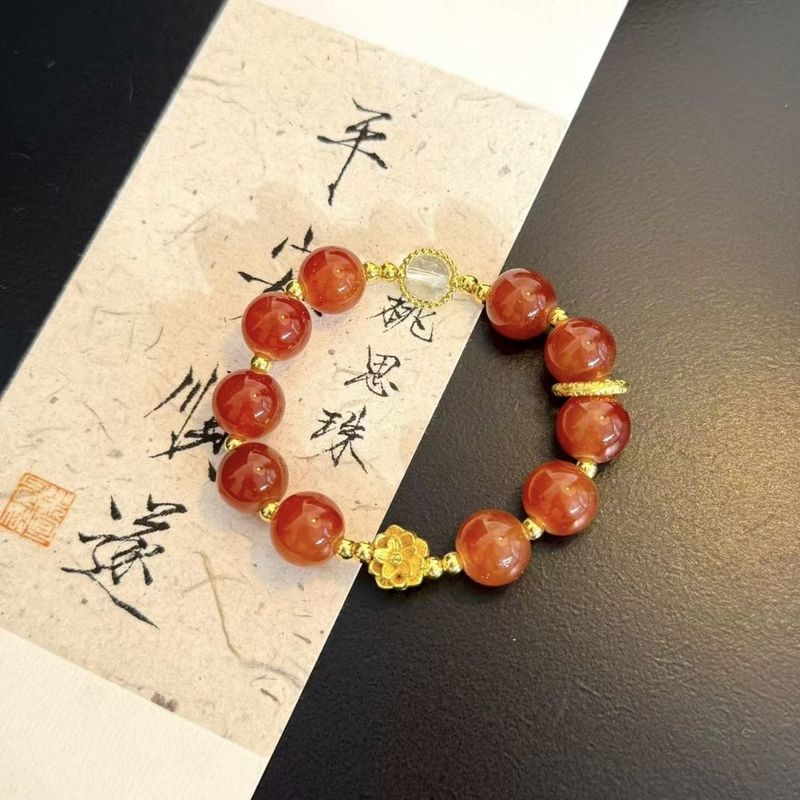 爆款好事莲莲手链莲花吉祥如意步步生莲新款送朋友手串高考礼物|undefined