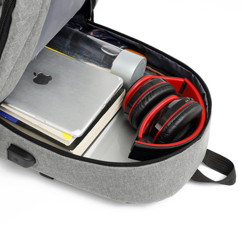 2025 Business Casual Minimalist Dual-Shoulder Bag School Student Backpack Korean Version Charging Travel Laptop Bag