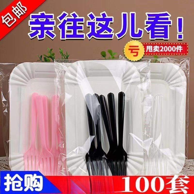 Disposable Paper Plates and Paper Plates in Various Specifications Birthday Cake Plates Kidsren's DIY Handmade Art Painting Paper Plates Wholesale