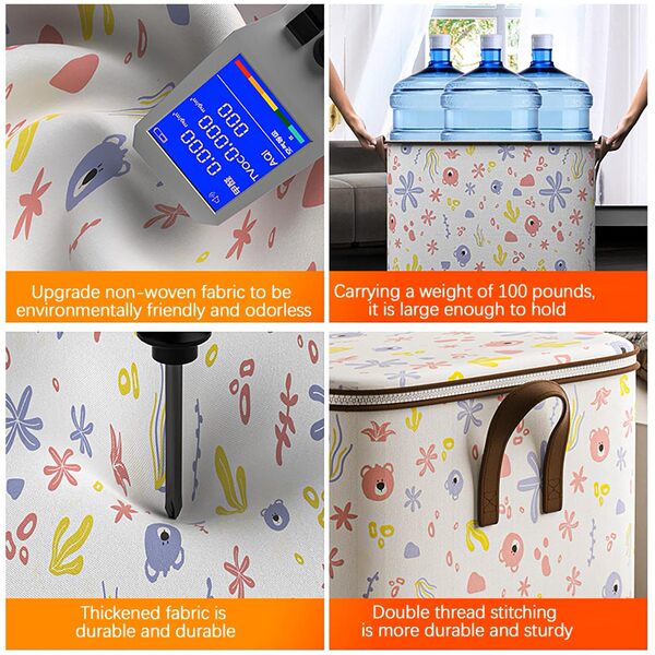 Storage box non-woven cloth with zipper