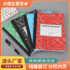 国境を越えた外国貿易大理石ノートスノーフレーク日記アメリカンコラムノート b5 ノートブック卸売カスタマイズ