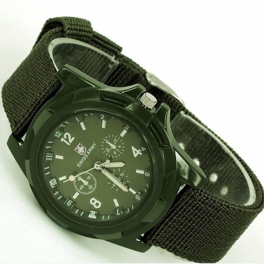 Fashion nylon band Simple Men's Watch cloth band military watch trend luminous needle sports watch men's and women's watch spot