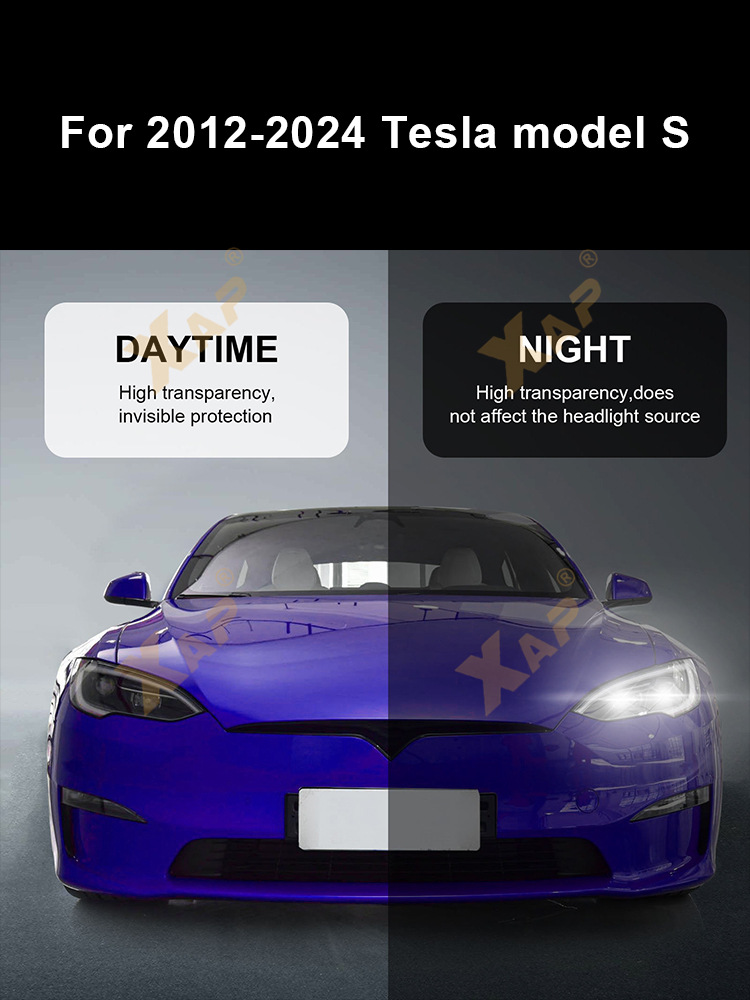 Cross-border exclusive for Tesla model S TPU invisible paint protective film anti-scratch and brightening protection