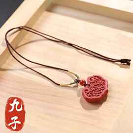 [紫阙归元]平安无事牌九尾狐千伶香非遗合香牌吊坠合香珠吊牌项链
