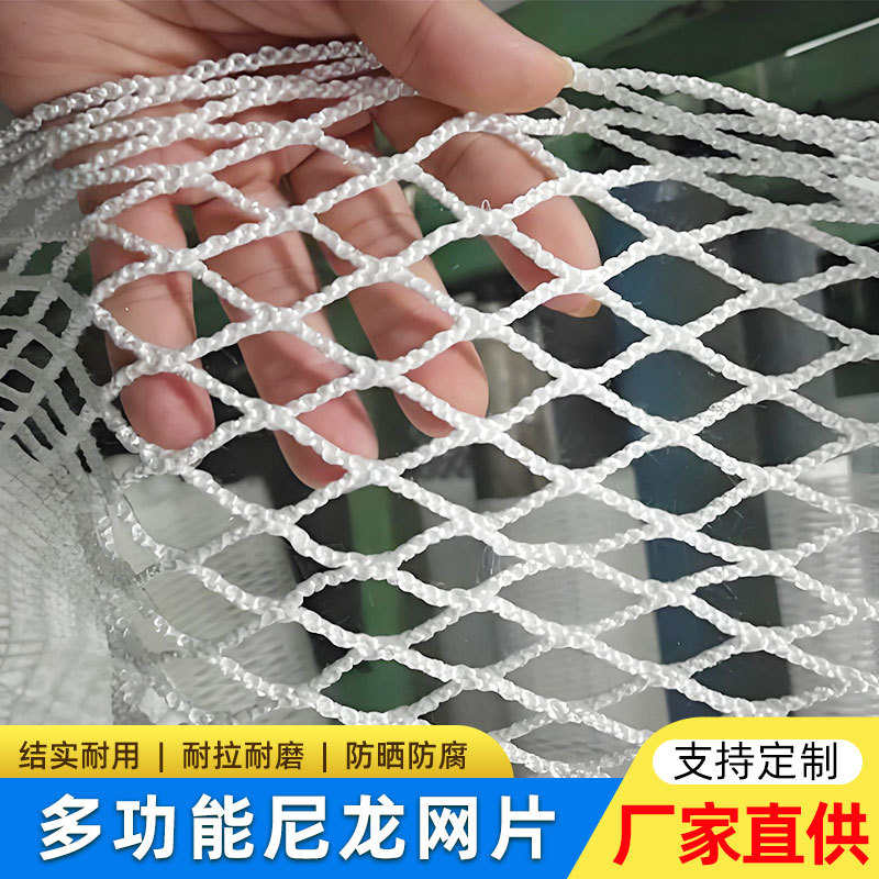 白色尼龙网定制拖网拉网清塘网抬网养殖网箱养鱼箱隔离网渔网网片