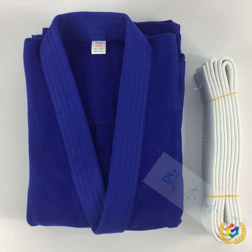 ✅ Professional Competition Use of Judo Uniforms, Training Uniforms, Bamboo Pattern Pure Cotton, White and Blue Judo Uniforms, for Adults and Children