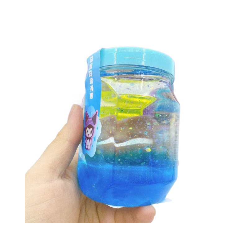 Niños de alta permeabilidad espumante colorido brillo desprimir barro cristalino barro colorido juguetes de barro slime