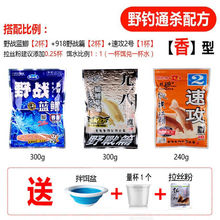 龙王恨鱼饵九一八速攻2号野战蓝鲫香腥918野钓草鲤鱼饵料通杀套餐
