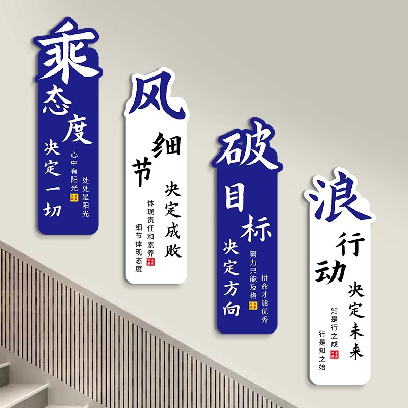 클래스 배치 교실 장식 중학교 수석 3 문화 배경 벽 스티커 그림 감동적인 슬로건 칠판 신문 용품