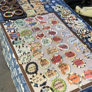 Jingdezhen ceramic bracelet batch 50 string mixed batch stall textured beaded bracelet bracelet gift box women wholesale