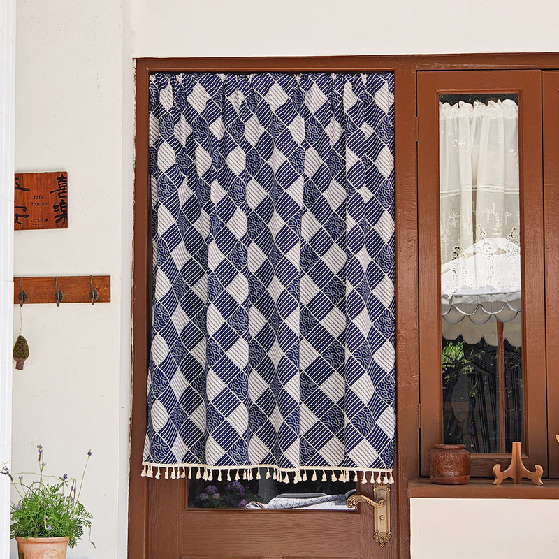 Door Curtain for Home Use, No-Drill Japanese-Style Half-Hanging Fabric Curtain, Decorative Partition Curtain for Homestay and Cafe, Bedroom and Kitchen Privacy Curtain Door Curtain for Home Use, No-Drill Japanese-Style Half-Hanging Fabric Curtain, Decorative Partition Curtain for Homestay and Cafe, Bedroom and Kitchen Privacy Curtain