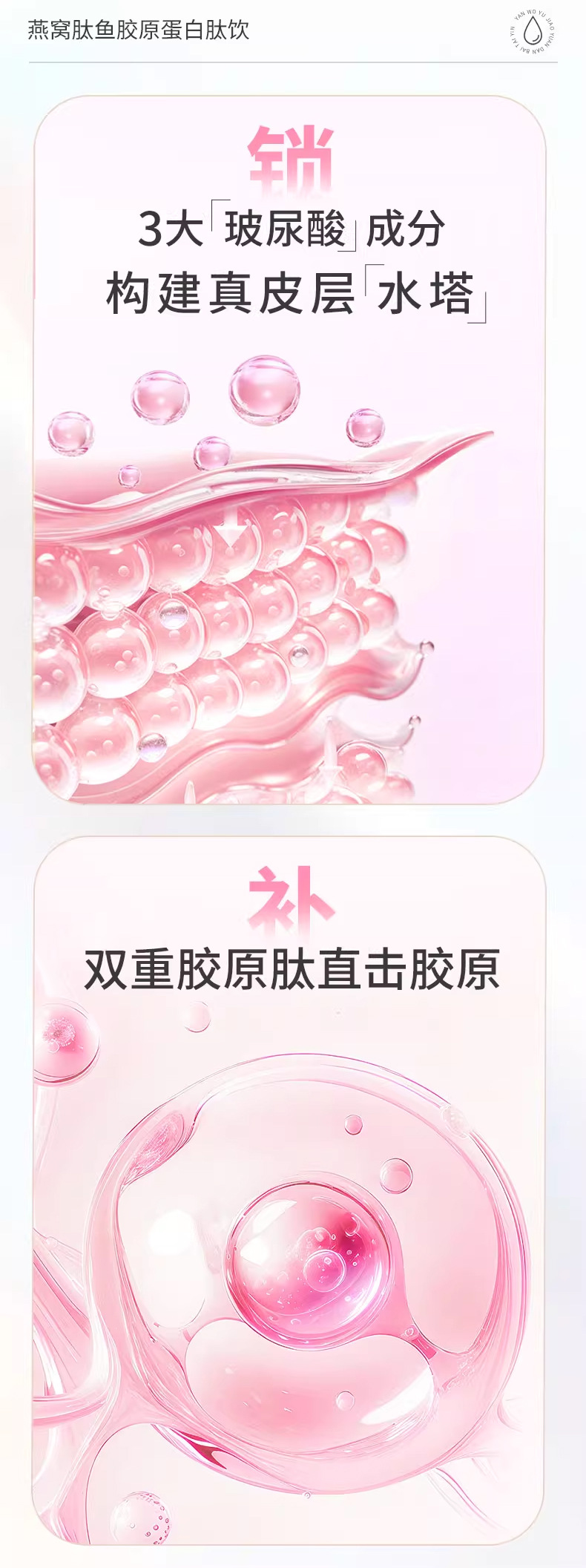 Bird's Nest Collagen Peptide Oral Drink with GABA Hyaluronic Acid 500ml Beauty Supplement for Women specifications